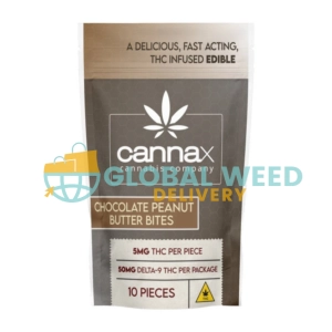 Cannabis Chocolate Crispy Bites peanut butter spread